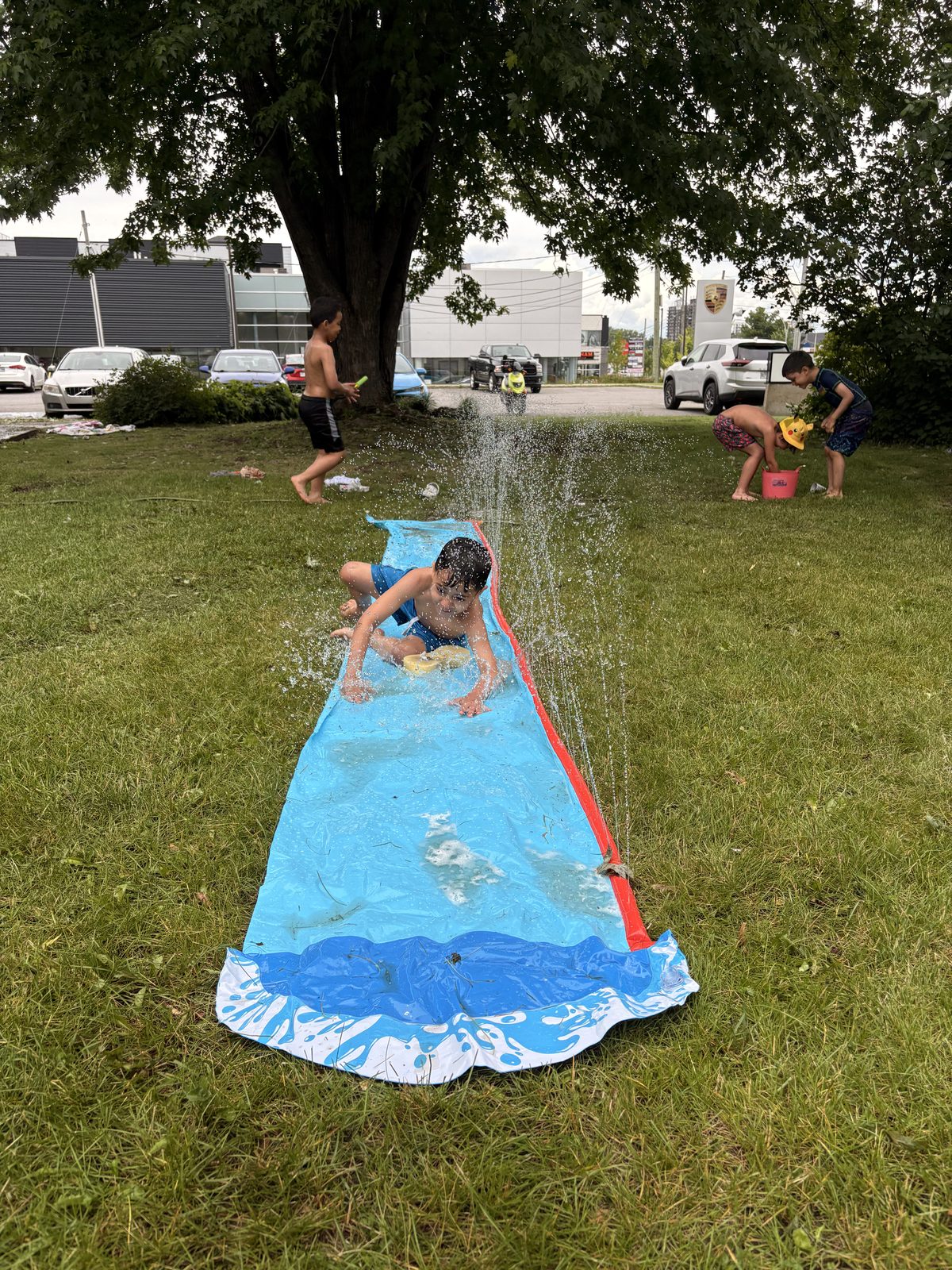 Children enjoying an outdoor Laurus activity